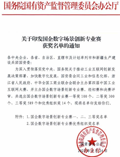 河南省水利勘測有限公司榮獲首屆“國企數(shù)字場景創(chuàng)新專業(yè)賽”二等獎(jiǎng)